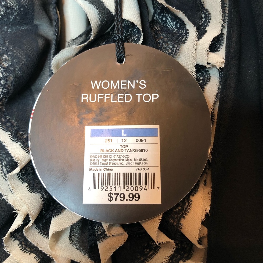 Robert Rodrigues Ruffle Top Size Large - Picture 4 of 8